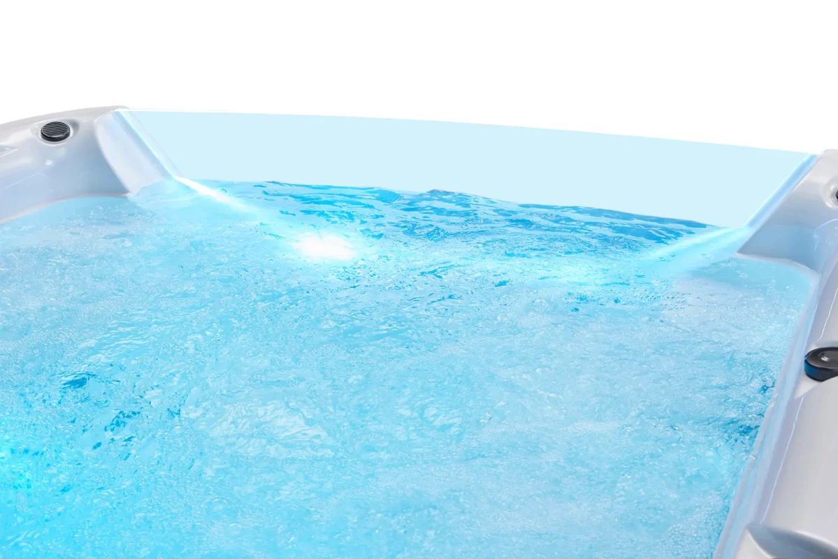 Onyx X8E 8-person all-seat hot tub with infinity edge